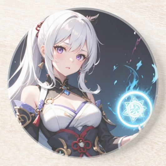 Barbenodigdheden Zandsteen Onderzetter (Voorkant)