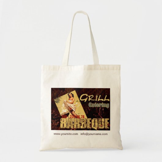Barbeque - bedrukte tas (Voorkant)