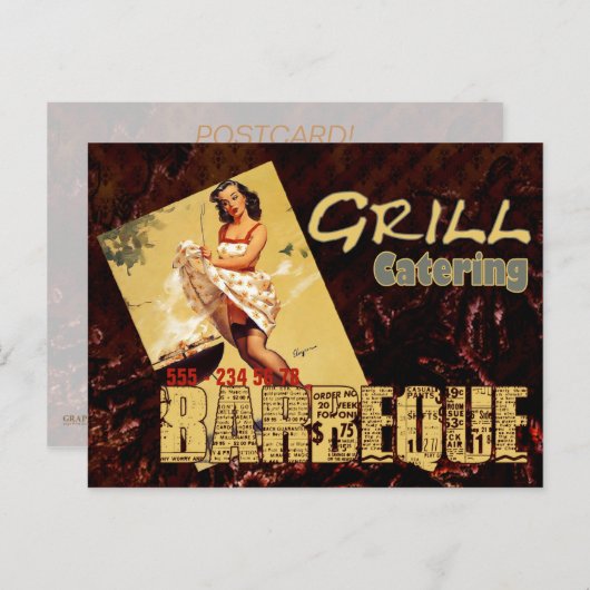 Barbeque - Briefkaart (Voorkant / Achterkant)