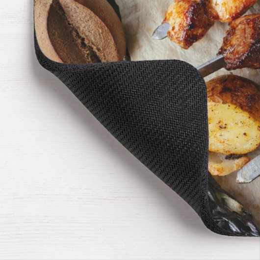 Barbeque Chicken Pork Ref Egplant Capsicum Muismat (Hoek)