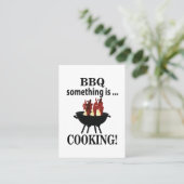 Barbeque Cook Chef BBQ Visitekaartje (Staand voorkant)