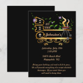 Barbeque Cook Out Party Invitation Kaart (Voorkant / Achterkant)