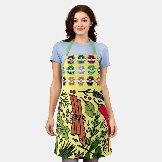 Barbeque Cookout Spicy Chef Cook Schort (Gedragen)