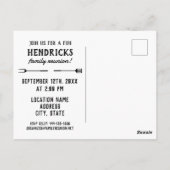 Barbeque familiereünie Save the Date Briefkaart (Achterkant)