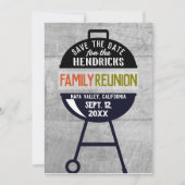 Barbeque familiereünie Save the Date Uitnodiging (Voorkant)