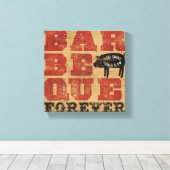 Barbeque Forever Canvas Afdruk (Insitu (Houten vloer))