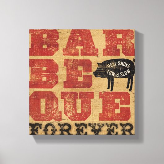 Barbeque Forever Canvas Afdruk (Voorkant)