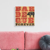 Barbeque Forever Canvas Afdruk (Insitu (Woonkamer))