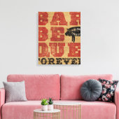 Barbeque Forever Canvas Afdruk (Insitu (Woonkamer))
