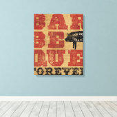 Barbeque Forever Canvas Afdruk (Insitu (Houten vloer))