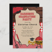 Barbeque Graduation Party Kaart (Voorkant / Achterkant)