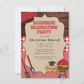 Barbeque Graduation Party Kaart (Voorkant)