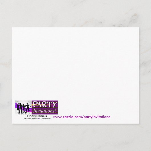 Barbeque Invitation Briefkaart (Achterkant)