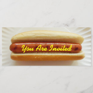 Barbeque Invitation - Skinny Hotdog Kaart