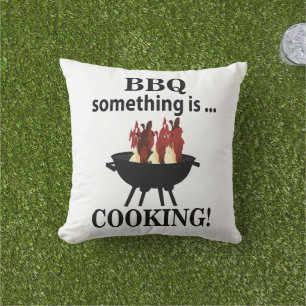 Barbeque kok Grappige BBQ Buitenkussen