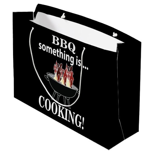 Barbeque kok Grappige BBQ Groot Cadeauzakje (Achterkant Gekanteld)