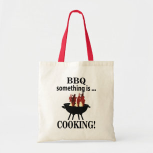 Barbeque kok Grappige BBQ Tote Bag