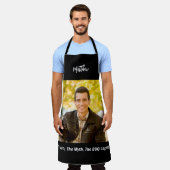 Barbeque legende man mythe naam foto schort (Gedragen)