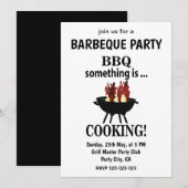 Barbeque Moderne Zomerfeest BBQ Kaart (Voorkant / Achterkant)