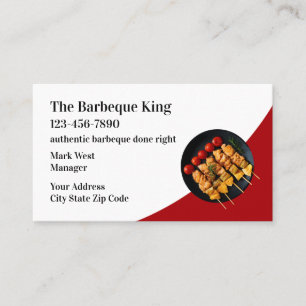 Barbeque Restaurant Theme Visitekaartjes
