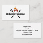 Barbeque restaurants en Visitekaartjes (Voorkant / Achterkant)