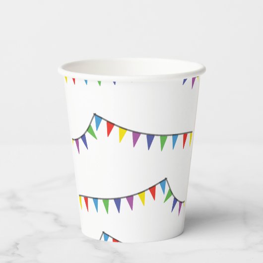 Barbeque Snack Picknick Fun Buurt Block Party Papieren Bekers (Achterkant)