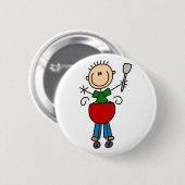 Barbeque Stick Figuur Button (Voorkant /achterkant)