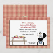 Barbeque Time Invitation Kaart (Voorkant / Achterkant)