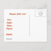 Barbeque Uitnodiging - Doe alsjeblieft mee! (Achterkant)