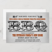 Barbeque uitnodigingen van de Partij voor de opwar (Voorkant / Achterkant)