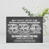 Barbeque uitnodigingen van de Partij voor de opwar (Staand voorkant)