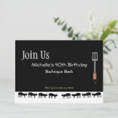 Barbeque Uitnodigingen voor Michelle (Staand voorkant)