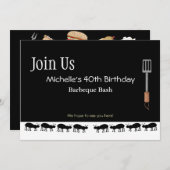 Barbeque Uitnodigingen voor Michelle (Voorkant / Achterkant)