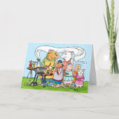 Barbeque Vaderdag-Kaart Kaart (Voorkant)