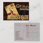 Barbeque - Visitekaartje (Voorkant / Achterkant)