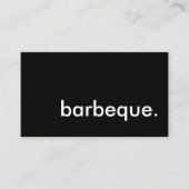 barbeque. visitekaartje (Voorkant)