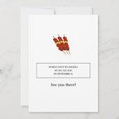 Barbeque wijk Fun Block Party Kaart (Achterkant)