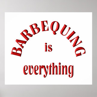 Barbequing is Alles Poster