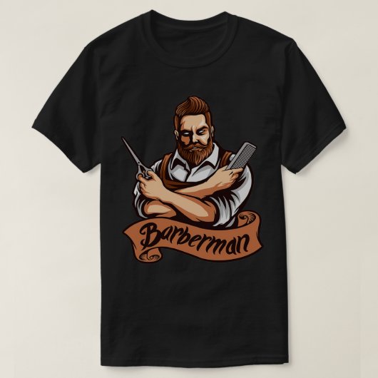 Barber 6 t-shirt (Design voorkant)