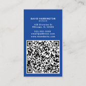 Barber Aangepaste QR Code Scannable Patriottische Visitekaartje (Achterkant)