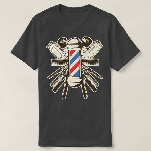 Barber Accessoires Bartscherer Shave Beard Hairsty T-shirt (Design voorkant)