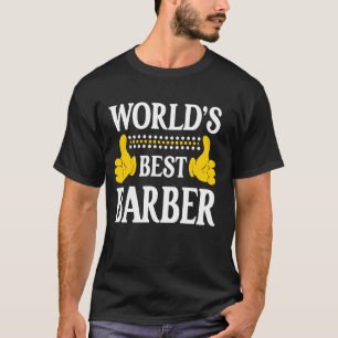 Barber Achternaam Team Familie Achternaam World's T-shirt