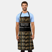 BARBER All-Over Print Apron Schort (Gedragen)