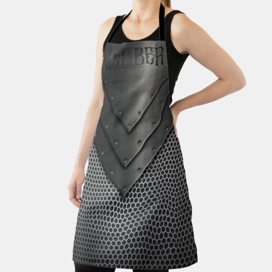 Barber All-Over Print Apron Schort (Insitu)