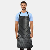 Barber All-Over Print Apron Schort (Gedragen)