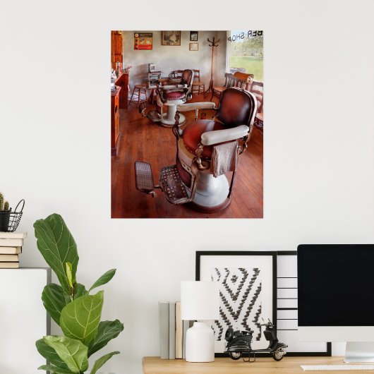 Barber - Alsjeblieft, ga zitten Poster (Thuiskantoor)