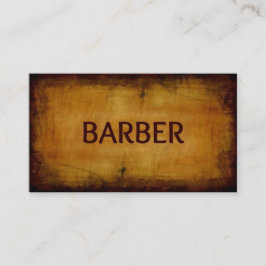 Barber Antiek geborsteld Visitekaartje