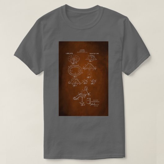  Barber Apron Patent 1918 T-shirt (Design voorkant)