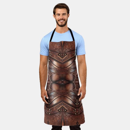 barber armor abstract design All-Over Print Schort (Gedragen)
