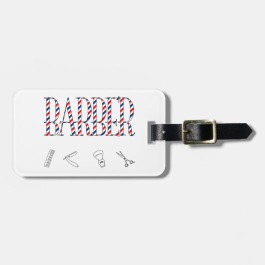 Barber Bagagelabel (Voorkant horizontaal)